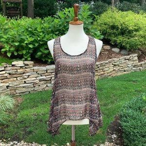 🎁Openwork Back Lace Detailing, Racerback Tank Top